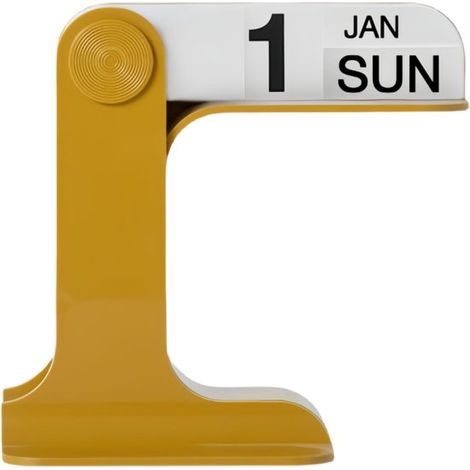 Calendario perpetuo de estilo reversible, Calendario de escritorio, Decoración de escritorio, calendario mensual, calendario semanal, Verde (1/5)