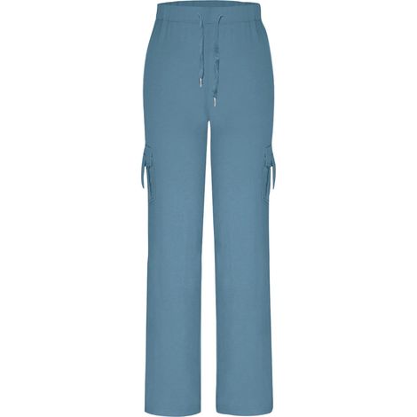 2 pantalons pour femmes, leggings de sport à taille haute, poches boutonnées, coupe fuselée, pour yoga et gym (1/5)