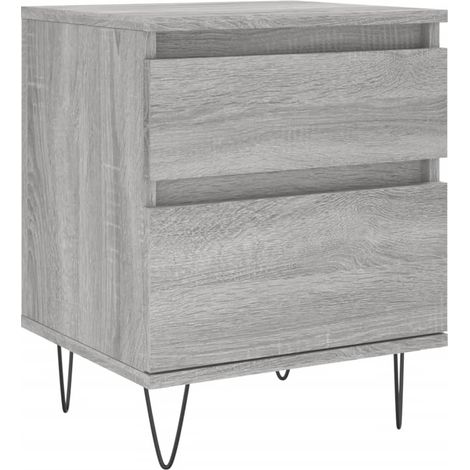 Maison Exclusive - Nachttisch Grau Sonoma 40x35x50 cm Holzwerksto