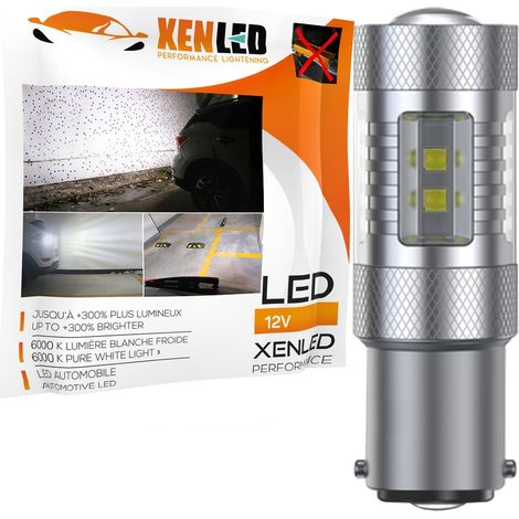 Ampoules 10 LED CREE 50W - P21/5W - Haut de Gamme - Blanc Pur - 12V (1/5)