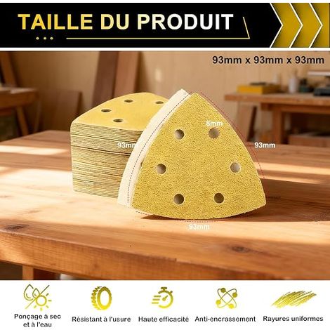 Sander Paper Triangular Sandpaper (1/4)