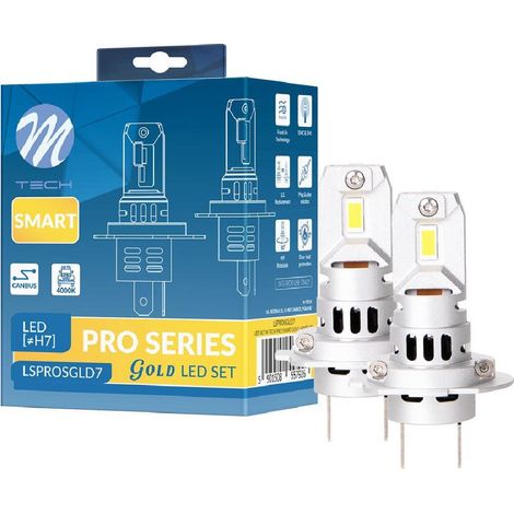 2 Ampoules Led Gold H7 42W 12V 4000K 4600Lm Max Plug And Play