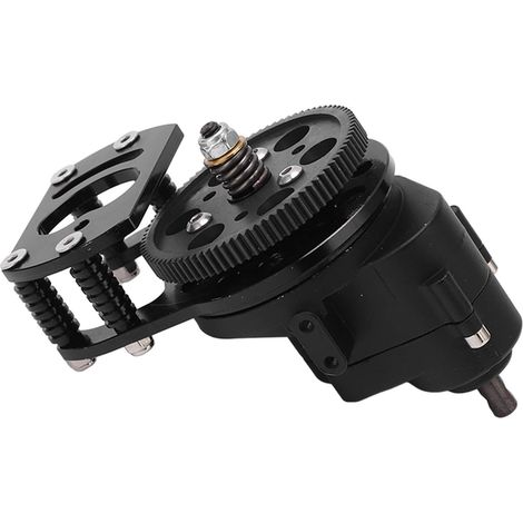 Boîte de vitesses RC à une vitesse, support de boîte de vitesses pour voiture crawler 4x4 D90 II D110 Noir (1/5)