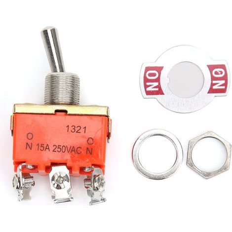 Mini interrupteur à bascule E TEN1321 AC 250V 15A, 10 pièces, 6 broches sur 2 positions (1/5)
