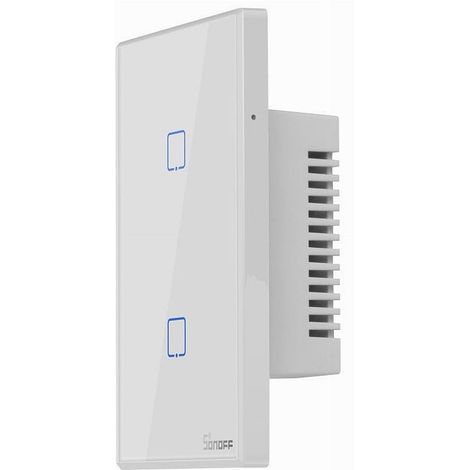 TRADE SHOP - Interruttore Sonoff Smart 2 Canale Controller Wifi Placca Touch Domotica T2us2c - (1/5)