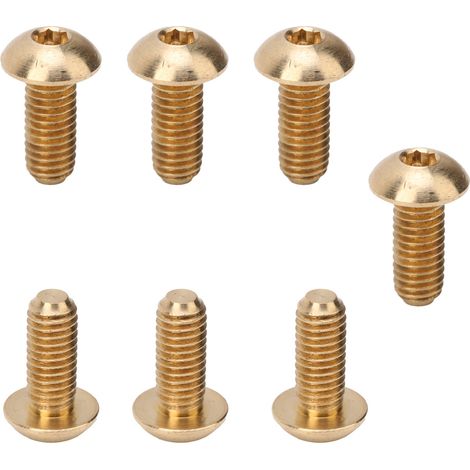 Lot de 50 vis à tête hexagonale ronde M5x12mm en cuivre, fixations industrielles, boulons de précision pour outillage et quincaillerie (1/5)