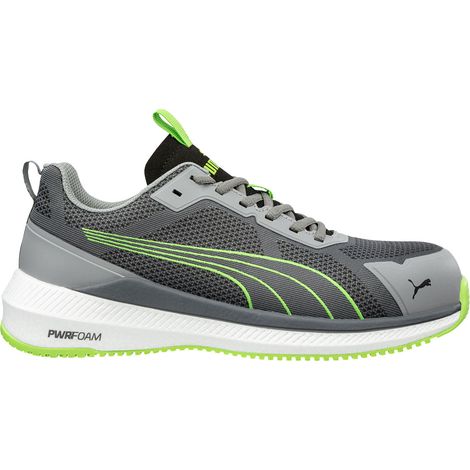 Zapatos de seguridad Puma Slide Grey/Green Low S1PS ESD FO HRO SR Vegan - 44 (EU) (1/5)