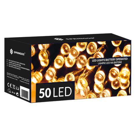 Luces Cálidas Blancas 50 luces LED + Programador USB