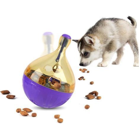 pair Distributeur de Friandises pour Chien Chat Boule de Nourriture pour Chien Jouets Interactifs Distributeur de Nourriture pour Chien Chat Jouet de Distribution Balle de Nourriture pour Animaux-Mauv (1/5)