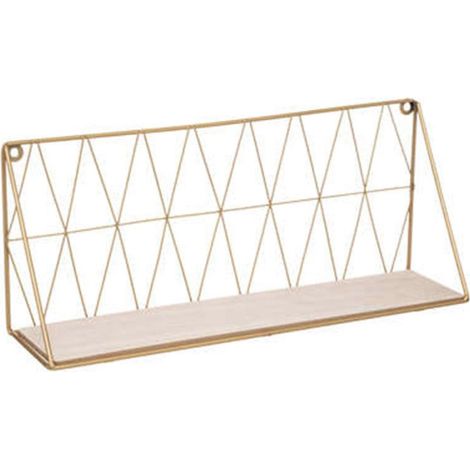 Etagère Murale Design "Wire" 48cm Or (1/2)