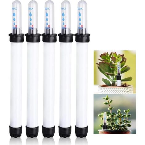 5 Indicateur Niveau Eau, Plastique Transparent 20cm, Hydroponique Pot Fleurs Intérieur Extérieur