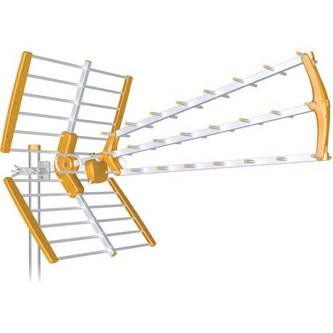 TV-Antenne UHF DTT BKM Dreifach faltbar 18dB 4G/5G LTE