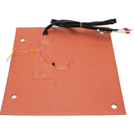 Tapis chauffant en silicone 800 W 305 x 301 mm à forte adhérence pour plateau chauffant en aluminium K1 Maximum Hot (1/5)