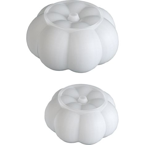 Set di 2 stampi in silicone per zucche, candelabri e decorazioni di Halloween (uno grande, uno piccolo) (1/5)