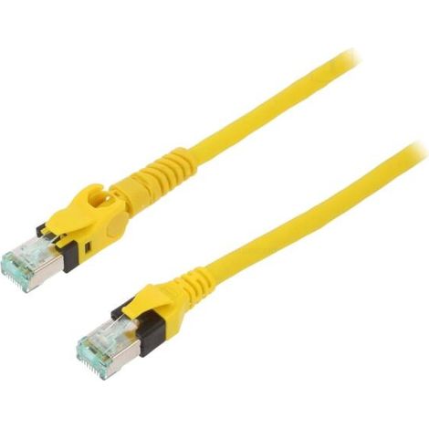 Cable reseau RJ45 Prise male SFTP Cat 6 jaune 7.5m - 1 prise RJ45 mobile