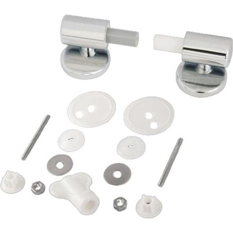 Charnières à fermeture amortie pour lunette WC en alliage de zinc (1 lot) (1/5)