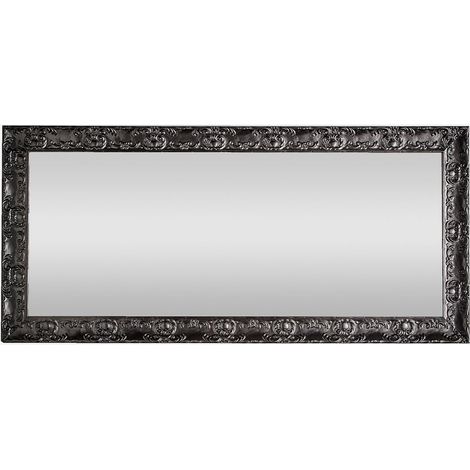 Dekorativer Wandspiegel mit Holzrahmen 95x55 Cadice - Schwarz
