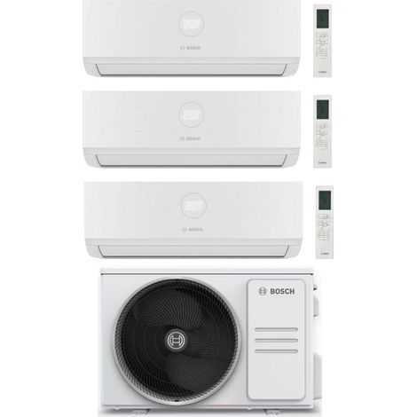Climatiseur Bosch Trial Split Climate 3200i 7+12+12 avec 5000M 79/3 E Inverseur R 32 Wi-Fi en option Classe A++
