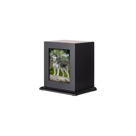 Urne funéraire pour animaux de compagnie en bois de rose – Dimensions 5,3'x4,1'x6,7' – Ouverture sécurisée par vis – Supporte jusqu'à 150 livres