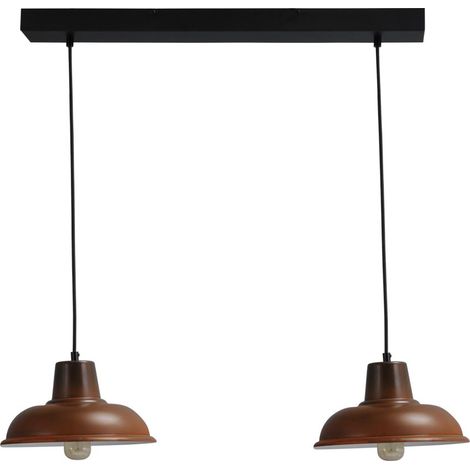 Lampe de salle à manger Industria 2x26 Rural - 2045-25-06-S-70-2