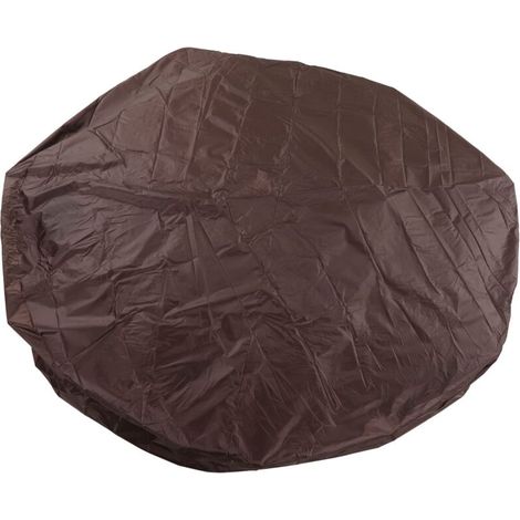 Housse de Bain à Remous, Couverture Thermique pour Bain à Remous, Spa, Housse de Rechange Pliable pour Bain à Remous, Housse de Protection pour Source Chaude, Couverture de Bain à Remous (Beige) (1/5)