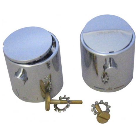 KLUDI Ersatzteil Griffset Thermostat Dual Shower System chrom, 7494305F-00
