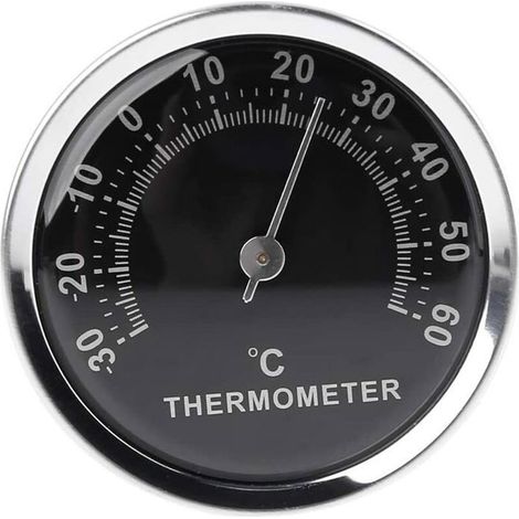 Mini thermomètre de voiture 58 mm Affichage analogique mécanique de la température avec autocollant (1/4)