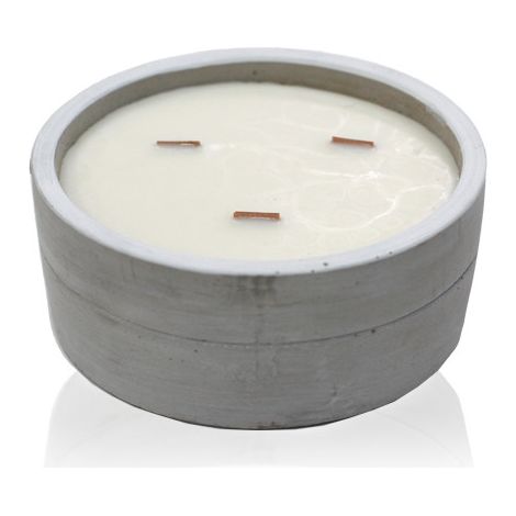 Grande bougie de soja en béton - Patchouli et Ambre foncé- Vendu par 1 (1/4)