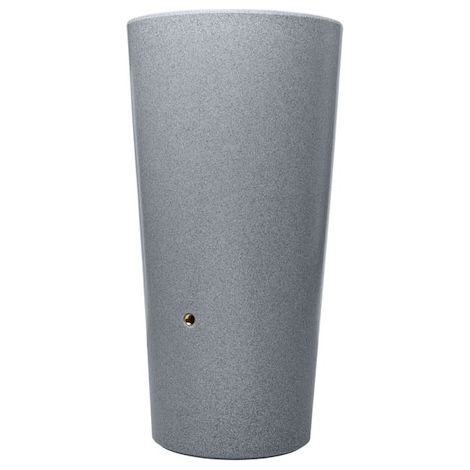 STONE 2in1 Regensp.,silver 210L,m.integrie. Pflanzschale