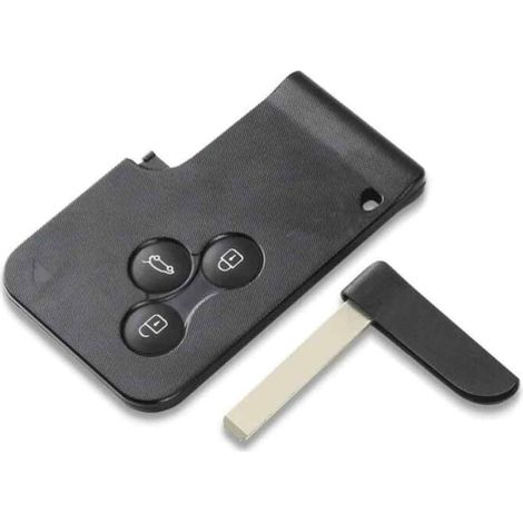Coque De Clé Renault Mégane 2 Scénic II - Boîtier De Remplacement Pour Clé À 3 Boutons - Compatible Avec Modèles D'Origine - 1 Pièce (1/5)
