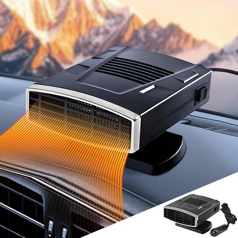 Chauffage de Voiture,12V Dégivreur de Voiture,Chauffage pour Voiture,Chauffage et Dégivreur avec Radiateur Soufflant 2 en 1,Chauffage Portable pour Véhicule,Chauffage de Voiture pour l'hiver (1/5)