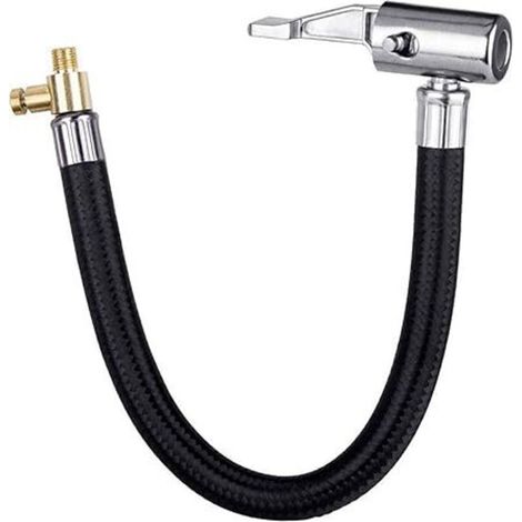 Pompe de gonflage de pneu Tuyau de gonflage de pneu Extension de valve Bouchon de valve Extension de valve Extension de valve Tube d'air de pneu Tuyau d'extension de tige de valve pour voiture, vélo, (1/4)