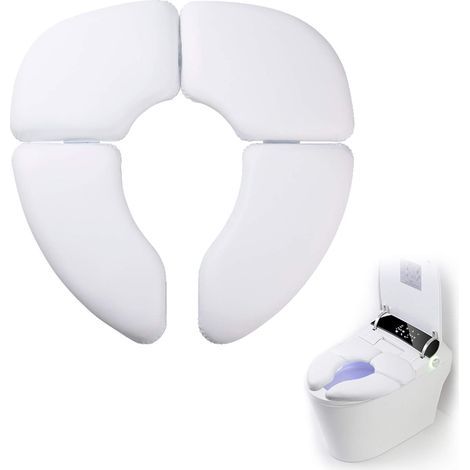 Enfant Siège de Toilette Pliable Anti-dérapant, réducteur toilette, reducteur wc enfant, Siège de Toilette Portable travel pour Bébés Apprentissage de La Propreté, avec 1 Sac de Transport- (1/5)