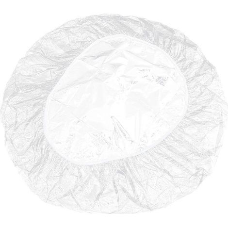 Nappe élastique transparente, nappe ronde ajustée avec envers en flanelle-120X120X0.2CM-Transparent (1/3)