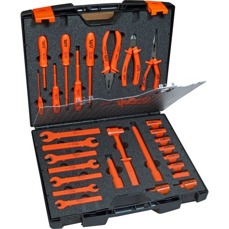 Mallette à outils pour ingénieurs ITL Insulated Tools Ltd, Jeu de 29 pièces ( Prix pour 1 ) (1/2)