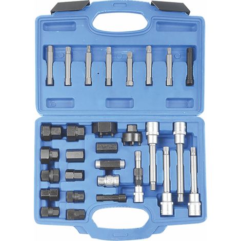 STILKER - Outil de démontage poulies d'alternateurs débrayables - Coffret de 30 pcs - 71701