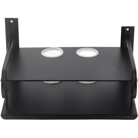Étagère murale flottante double couche, support pour boîtier TV, routeur, lecteur DVD et décodeur câble, pour la maison (1/5)