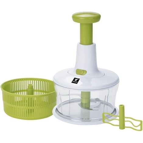 Utensilio 3 en 1 para Cocina  Picadora, Batidora y Escurridor Manual  Oferta exclusiva