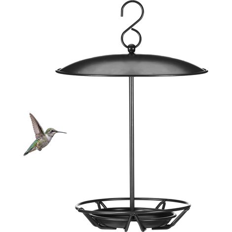 Comedero cilíndrico para pájaros de exterior, dispensador de bolas de grasa colgante de metal, comedero para pájaros silvestres de jardín. (1/5)