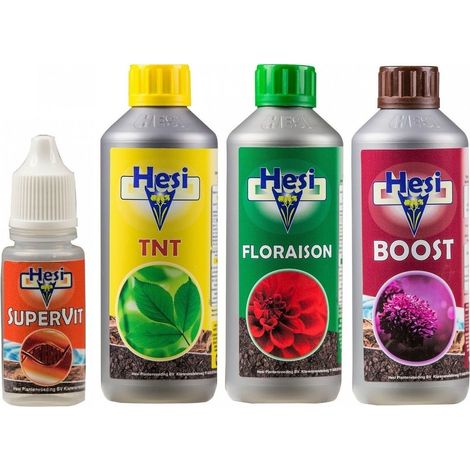 Basic pack engrais HESI terre 3 x 500ml + Super Vit (1/2)