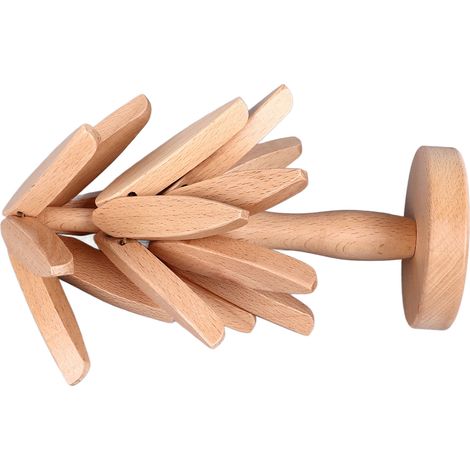 Set de 3 dessous de plat en bois de hêtre, forme arbre, résistant à la chaleur, pour plats chauds (1/5)