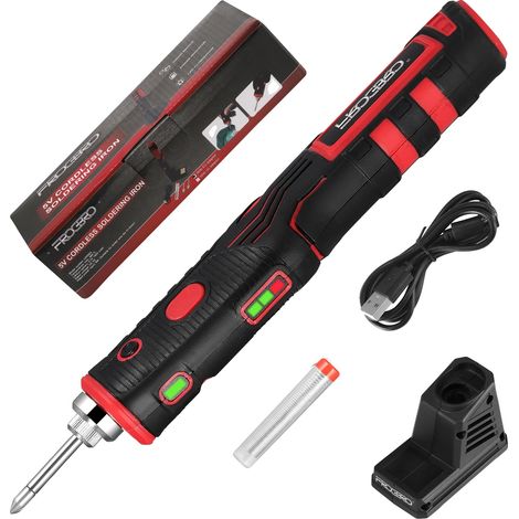 Fer à souder sans fil, Portabilité sans fil, Chauffage rapide, 8 W 1800 mAh (1/2)