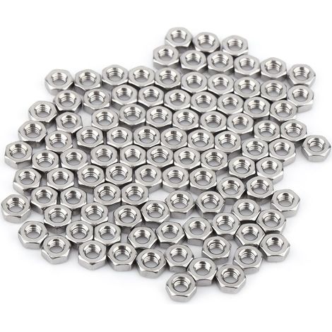 Vis M4 inox A2-304, lot de vis à tête cylindrique, écrous et boulons, assortiment de fixation, 200 pièces (1/3)