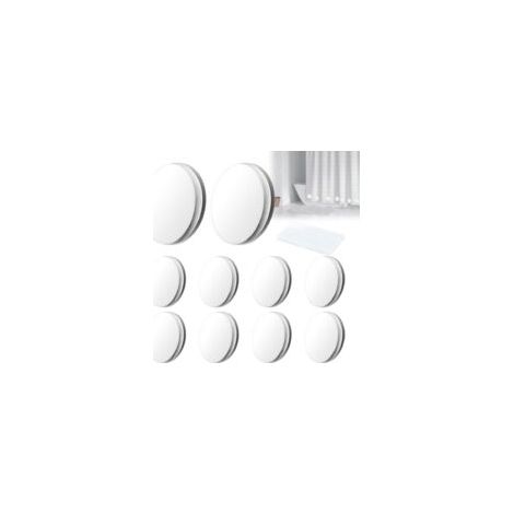 10 Paar Duschvorhanggewichte, runde magnetische Vorhanggewichte, magnetische Vorhanggewichte, Duschvorhangmagnete für Vorhänge, Tischdecken, Duschvorhänge - Crezuo
