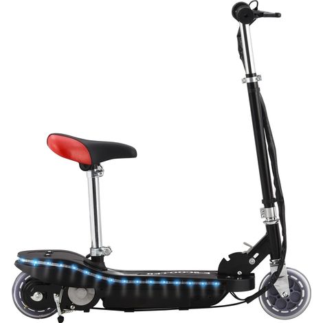 vidaXL Kinderroller mit Sitz und LED 120 W schwarz