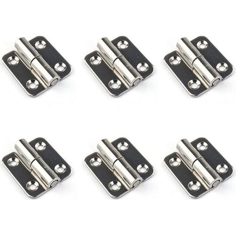 (Gauche)6 charnières amovibles 1,5' petits joints coulissants charnières de porte amovibles en acier inoxydable 304 gaucher (1/4)