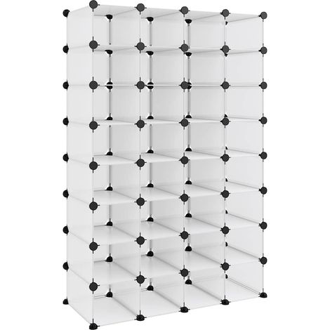 Scarpiera Mobile per scarpe Trasparente 93x36,5x140 cm in PP (1/5)