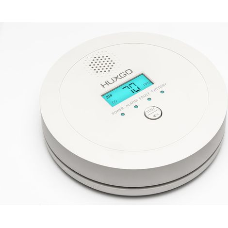 1 - Détecteur Monoxyde De Carbone - Capteur CO - Alarme Sonore 85 Db Et Écran Lcd - Pour Maison Et Chambres - Noir - 10x6x3cm (1/5)