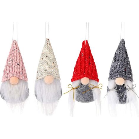 Ornements d'arbre de Noël Poupée sans visage Ornements suspendus Cadeaux de jour de Thanksgiving 13 6CM (Poupée sans visage) (1/2)