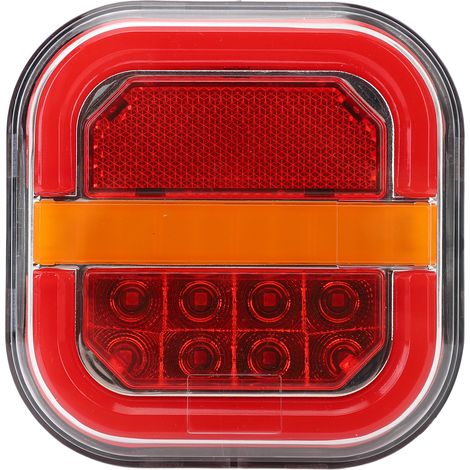 28 luci di posizione a LED, luce posteriore per rimorchio, indicatore di direzione impermeabile, luce freno di retromarcia per auto e camion (sinistra).